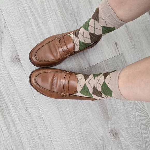 J.Crew | brown leather slip-on preppy pointed toe loafers shoes | WMS 6 - Picture 1 of 11